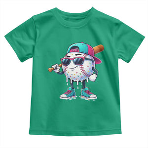 Baseball Life Style Toddler T Shirt Youth Drip Baseball Boys Kid TS10 Irish Green Print Your Wear