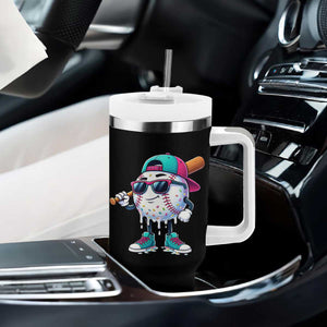 Baseball Life Style Tumbler With Handle Youth Drip Baseball Boys Kid TS10 Print Your Wear