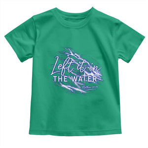 Christian Baptism Toddler T Shirt Left It In The Water Matthew 28 19 TS10 Irish Green Print Your Wear