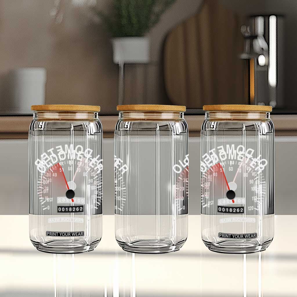 Funny 50th Birthday Glass Can Oldometer Odometer 50 Year Old Joke TS10 Print Your Wear