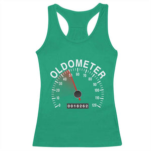 Funny 50th Birthday Racerback Tank Top Oldometer Odometer 50 Year Old Joke TS10 Irish Green Print Your Wear
