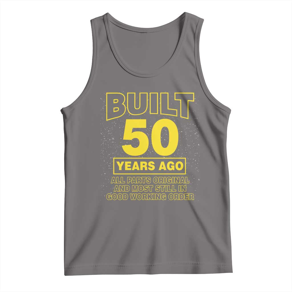 Funny 50th Birthday Tank Top Galaxy Built 50 Years Ago Parts Original TS10 Deep Heather Print Your Wear