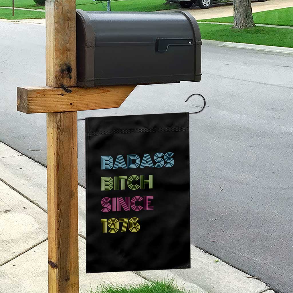 Funny 50th Birthday Garden Flag Retro Vintage Badass Bih Since 1976 TS10 Print Your Wear