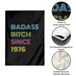 Funny 50th Birthday Garden Flag Retro Vintage Badass Bih Since 1976 TS10 Print Your Wear