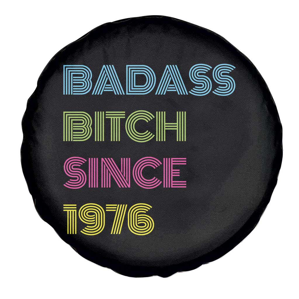 Funny 50th Birthday Spare Tire Cover Retro Vintage Badass Bih Since 1976 TS10 Print Your Wear