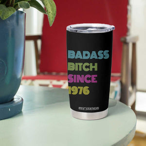 Funny 50th Birthday Tumbler Cup Retro Vintage Badass Bih Since 1976 TS10 Print Your Wear