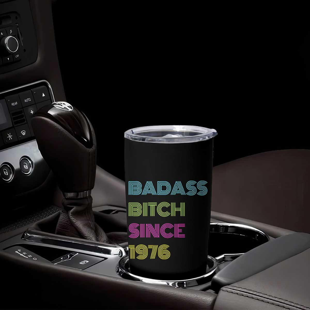 Funny 50th Birthday Tumbler Cup Retro Vintage Badass Bih Since 1976 TS10 Print Your Wear