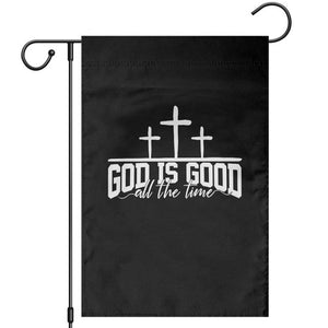 God Is Good Garden Flag Jesus Cross Minimal Religious Faith Bible Verse Inspirational TS10 Black Print Your Wear