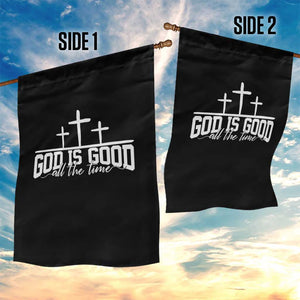 God Is Good Garden Flag Jesus Cross Minimal Religious Faith Bible Verse Inspirational TS10 Print Your Wear