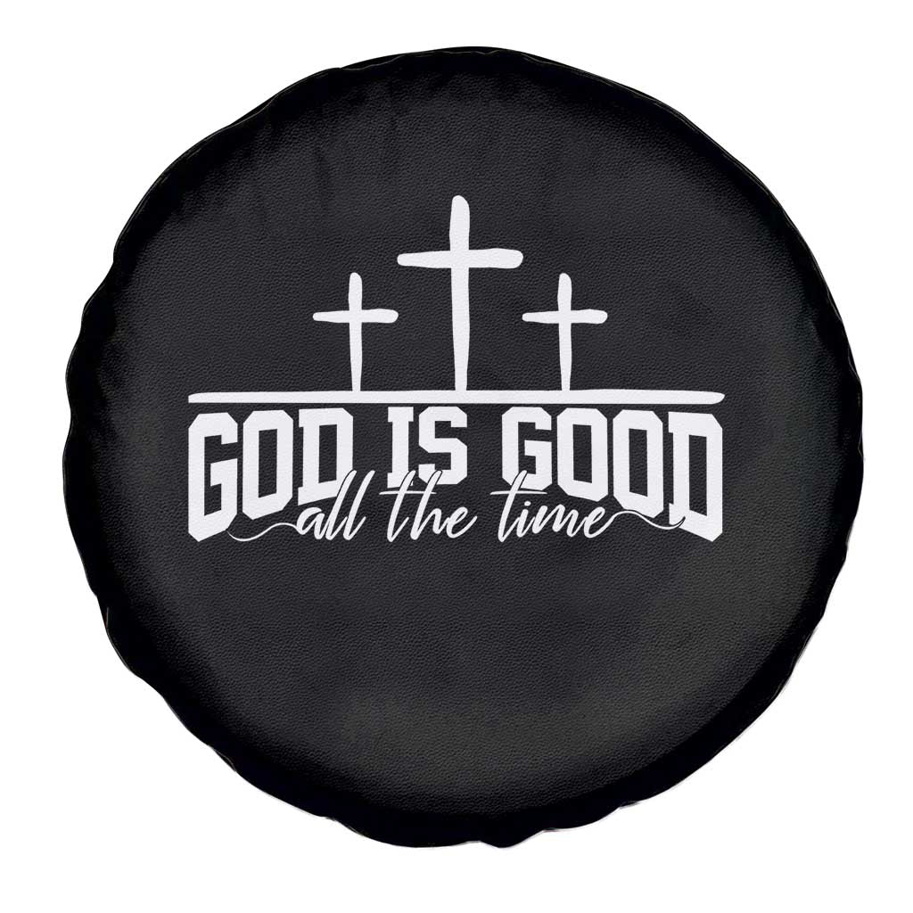 God Is Good Spare Tire Cover Jesus Cross Minimal Religious Faith Bible Verse Inspirational TS10 Print Your Wear