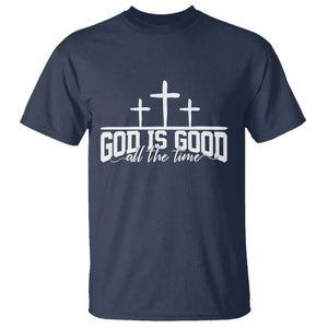 God Is Good T Shirt Jesus Cross Minimal Religious Faith Bible Verse Inspirational TS10 Navy Print Your Wear