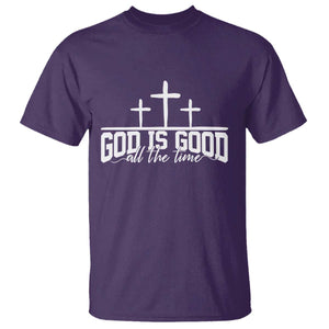God Is Good T Shirt Jesus Cross Minimal Religious Faith Bible Verse Inspirational TS10 Purple Print Your Wear