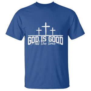 God Is Good T Shirt Jesus Cross Minimal Religious Faith Bible Verse Inspirational TS10 Royal Blue Print Your Wear