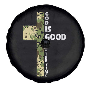 God Is Good Spare Tire Cover Camo Cross Religious Jesus Faith Bible Verse Inspirational TS10 Print Your Wear