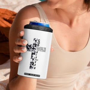 Son Of God Jesus 4 in 1 Can Cooler Tumbler Camo Christ Cross Christian 9 John 3 16 TS10 Print Your Wear