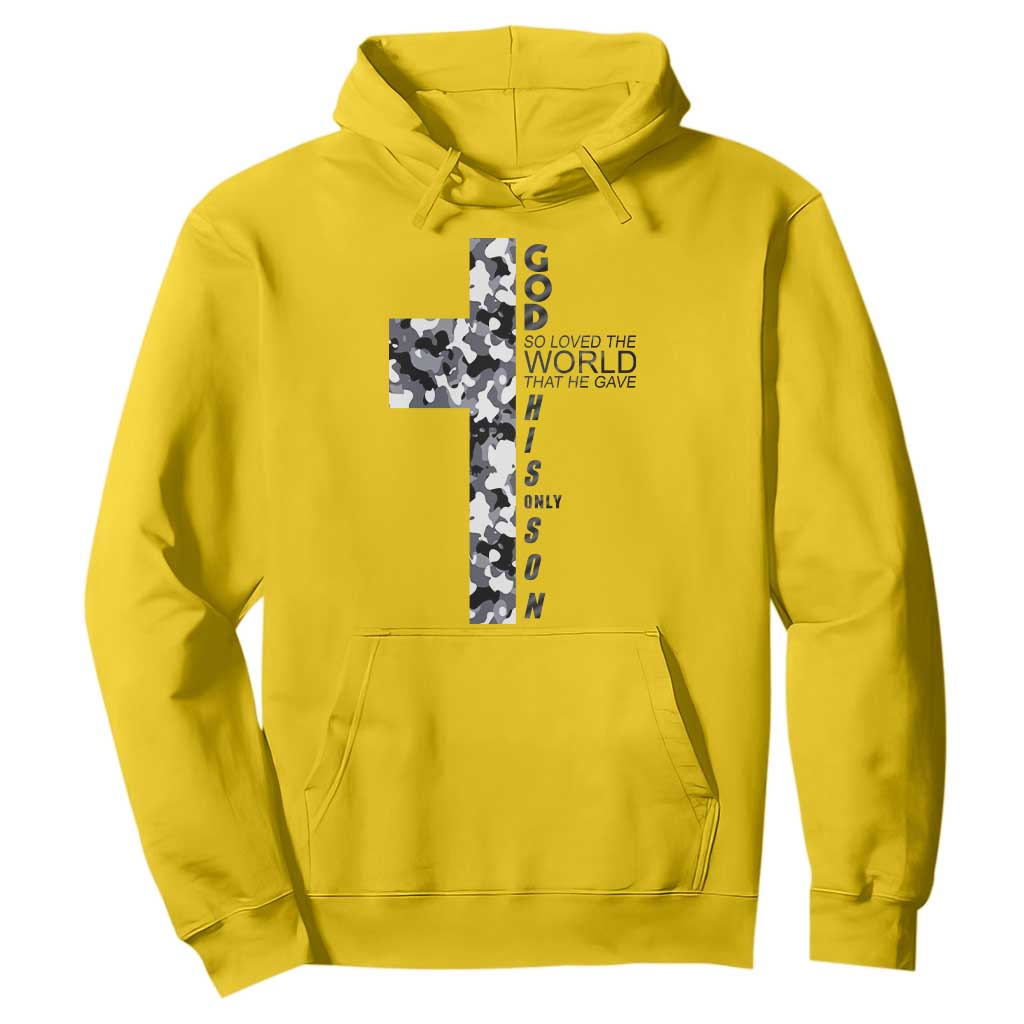 Son Of God Jesus Hoodie Camo Christ Cross Christian 9 John 3 16 TS10 Daisy Print Your Wear