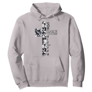 Son Of God Jesus Hoodie Camo Christ Cross Christian 9 John 3 16 TS10 Ice Gray Print Your Wear