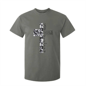 Son Of God Jesus T Shirt For Kid Camo Christ Cross Christian 9 John 3 16 TS10 Military Green Print Your Wear