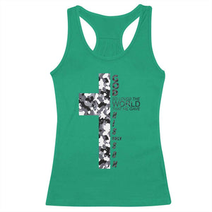 Son Of God Jesus Racerback Tank Top Camo Christ Cross Christian 9 John 3 16 TS10 Irish Green Print Your Wear