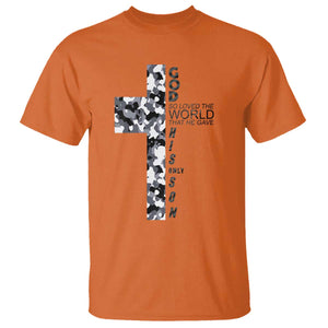 Son Of God Jesus T Shirt Camo Christ Cross Christian 9 John 3 16 TS10 Orange Print Your Wear