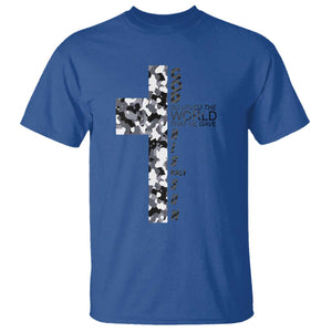 Son Of God Jesus T Shirt Camo Christ Cross Christian 9 John 3 16 TS10 Royal Blue Print Your Wear