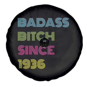 Funny 90th Birthday Spare Tire Cover Retro Vintage Badass Bih Since 1936 TS10 Print Your Wear
