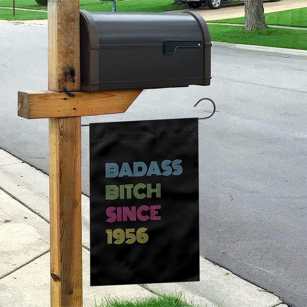 Funny 70th Birthday Garden Flag Retro Vintage Badass Bih Since 1956 TS10 Print Your Wear