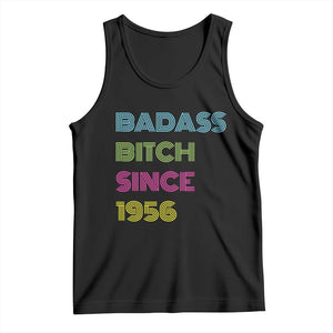 Funny 70th Birthday Tank Top Retro Vintage Badass Bih Since 1956 TS10 Black Print Your Wear