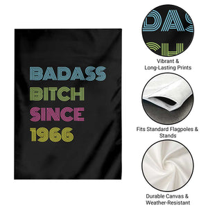 Funny 60th Birthday Garden Flag Retro Vintage Badass Bih Since 1966 TS10 Print Your Wear