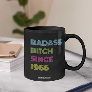 Funny 60th Birthday Coffee Mug Retro Vintage Badass Bih Since 1966 TS10 Print Your Wear