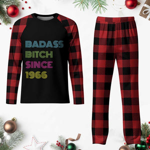 Funny 60th Birthday Plaid Pajama Set Retro Vintage Badass Bih Since 1966 TS10 Buffalo Plaid Print Your Wear