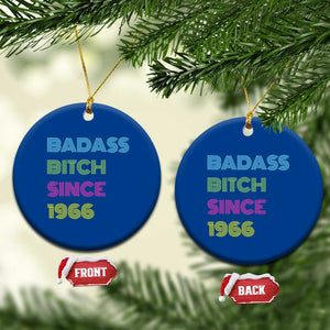 Funny 60th Birthday Ceramic Ornament Retro Vintage Badass Bih Since 1966 TS10 1pc Blue Print Your Wear