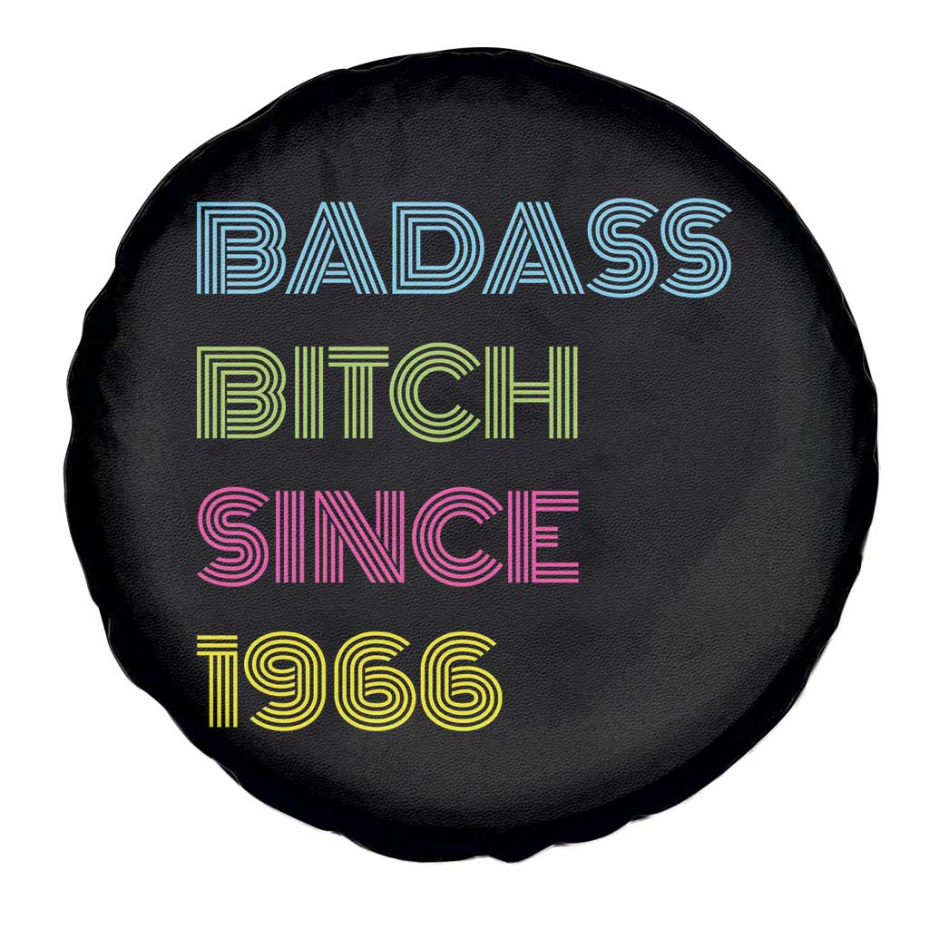 Funny 60th Birthday Spare Tire Cover Retro Vintage Badass Bih Since 1966 TS10 Print Your Wear