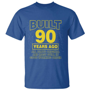Funny 90th Birthday T Shirt Galaxy Built 90 Years Ago Parts Original TS10 Royal Blue Print Your Wear