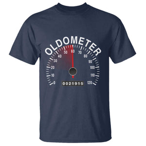 Funny 60th Birthday T Shirt Oldometer Odometer 60 Year Old Joke TS10 Navy Print Your Wear