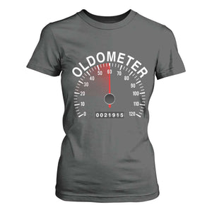 Funny 60th Birthday T Shirt For Women Oldometer Odometer 60 Year Old Joke TS10 Dark Heather Print Your Wear