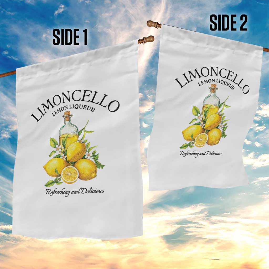 Vintage Limoncello Lemon Liqueur Garden Flag Italian Summer Letter Fruit Printed Graphic TS10 Print Your Wear