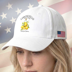 Vintage Limoncello Lemon Liqueur Baseball Cap Italian Summer Letter Fruit Printed Graphic