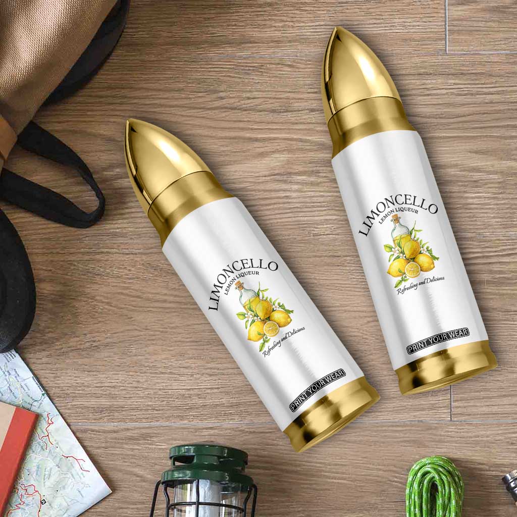 Vintage Limoncello Lemon Liqueur Bullet Tumbler Italian Summer Letter Fruit Printed Graphic TS10 Print Your Wear
