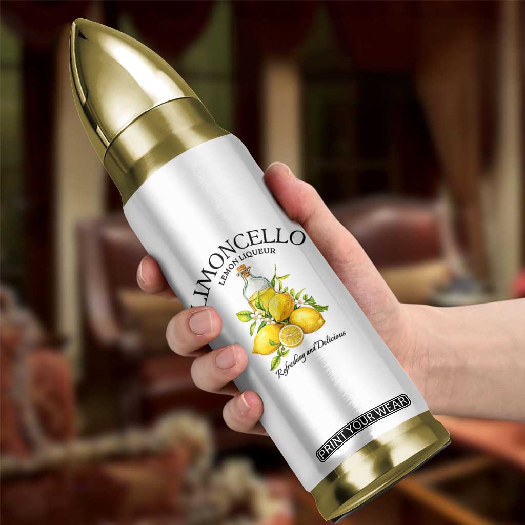 Vintage Limoncello Lemon Liqueur Bullet Tumbler Italian Summer Letter Fruit Printed Graphic TS10 Print Your Wear