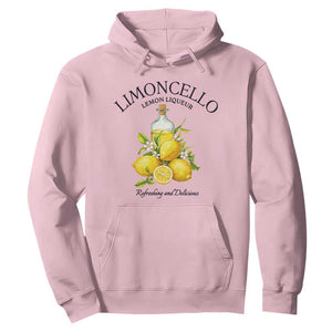 Vintage Limoncello Lemon Liqueur Hoodie Italian Summer Letter Fruit Printed Graphic TS10 Light Pink Print Your Wear