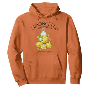 Vintage Limoncello Lemon Liqueur Hoodie Italian Summer Letter Fruit Printed Graphic TS10 Orange Print Your Wear