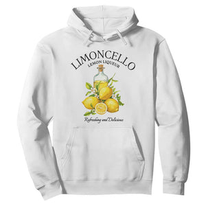Vintage Limoncello Lemon Liqueur Hoodie Italian Summer Letter Fruit Printed Graphic TS10 White Print Your Wear