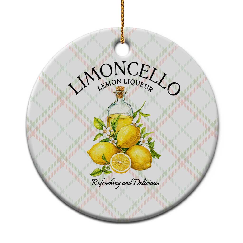 Vintage Limoncello Lemon Liqueur Ceramic Ornament Italian Summer Letter Fruit Printed Graphic TS10 1pc Christmas Plaid Print Your Wear