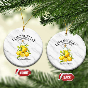 Vintage Limoncello Lemon Liqueur Ceramic Ornament Italian Summer Letter Fruit Printed Graphic TS10 1pc White Marble Print Your Wear