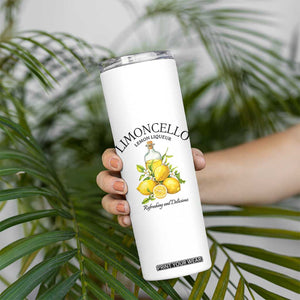 Vintage Limoncello Lemon Liqueur Skinny Tumbler Italian Summer Letter Fruit Printed Graphic TS10 Print Your Wear