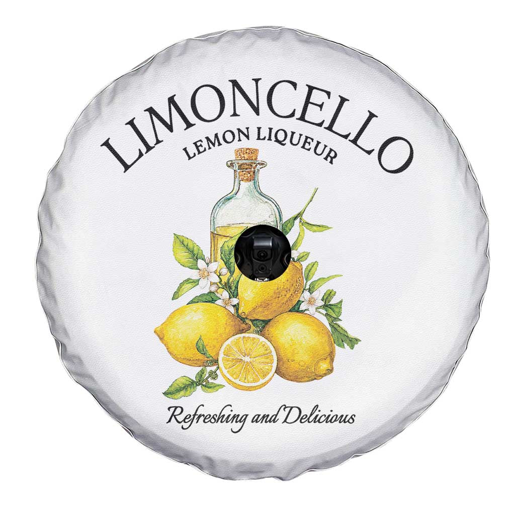 Vintage Limoncello Lemon Liqueur Spare Tire Cover Italian Summer Letter Fruit Printed Graphic TS10 Print Your Wear