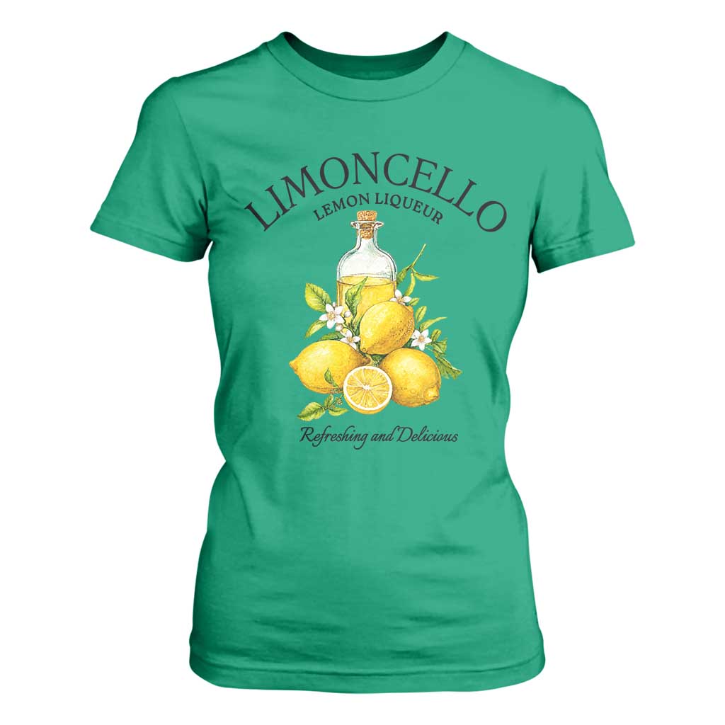 Vintage Limoncello Lemon Liqueur T Shirt For Women Italian Summer Letter Fruit Printed Graphic TS10 Irish Green Print Your Wear