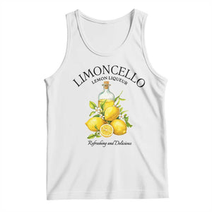 Vintage Limoncello Lemon Liqueur Tank Top Italian Summer Letter Fruit Printed Graphic TS10 White Print Your Wear