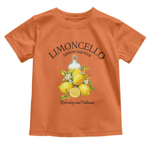 Vintage Limoncello Lemon Liqueur Toddler T Shirt Italian Summer Letter Fruit Printed Graphic TS10 Orange Print Your Wear